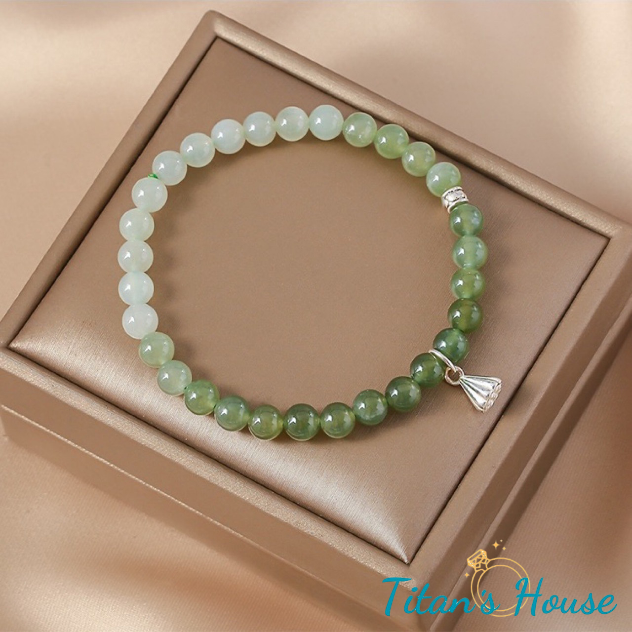Chuỗi - vòng tay đá Jade kết hợp Charm bạc 925 - Titan's House - C003T