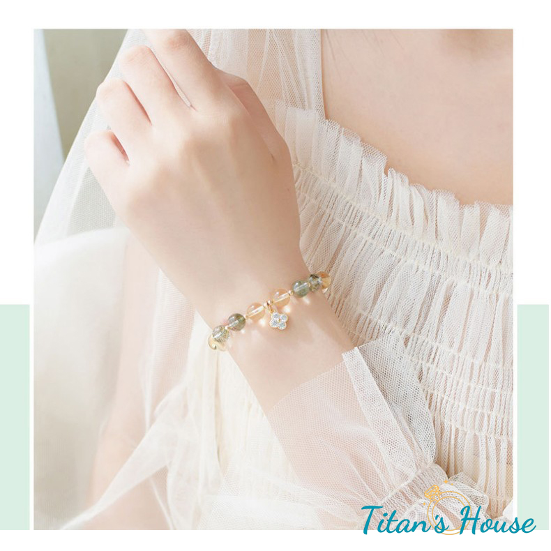  Chuỗi - vòng tay đá Citrine kết hợp Charm - Titan's House - C007T