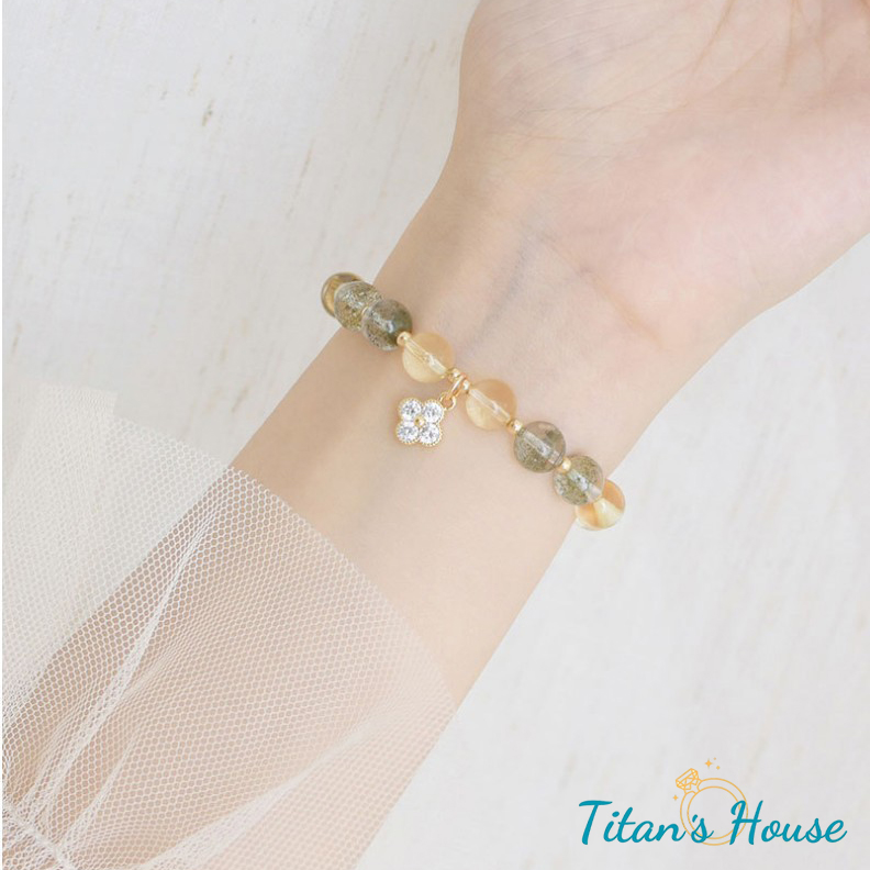  Chuỗi - vòng tay đá Citrine kết hợp Charm - Titan's House - C007T