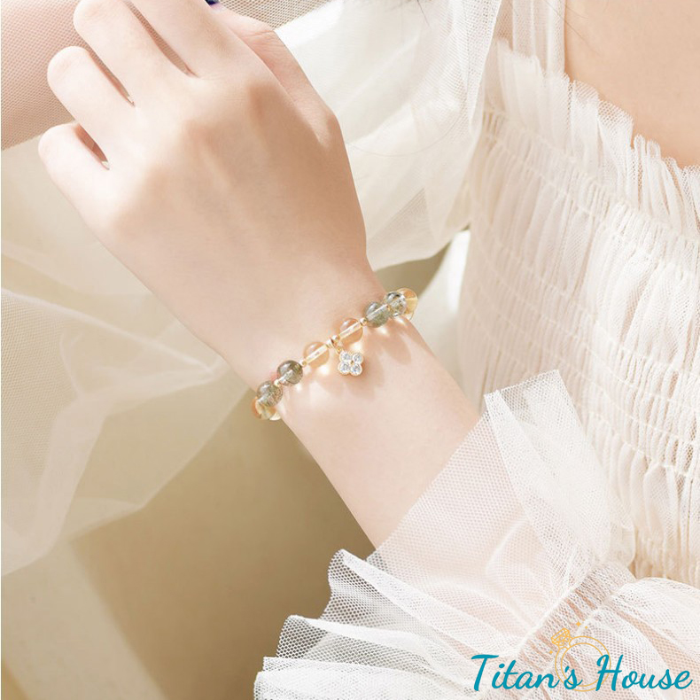  Chuỗi - vòng tay đá Citrine kết hợp Charm - Titan's House - C007T