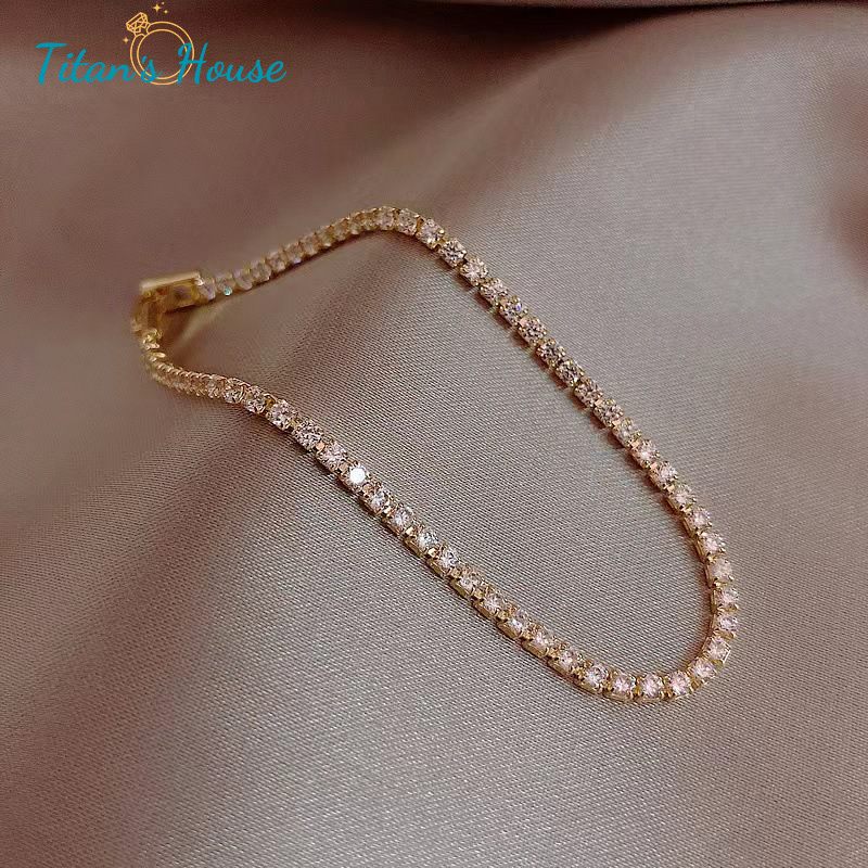 Lắc tay Titan đá Zircon tròn - Titan's House - LT013T