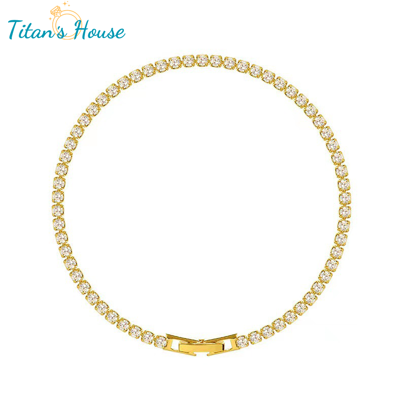Lắc tay Titan đá Zircon tròn - Titan's House - LT013T