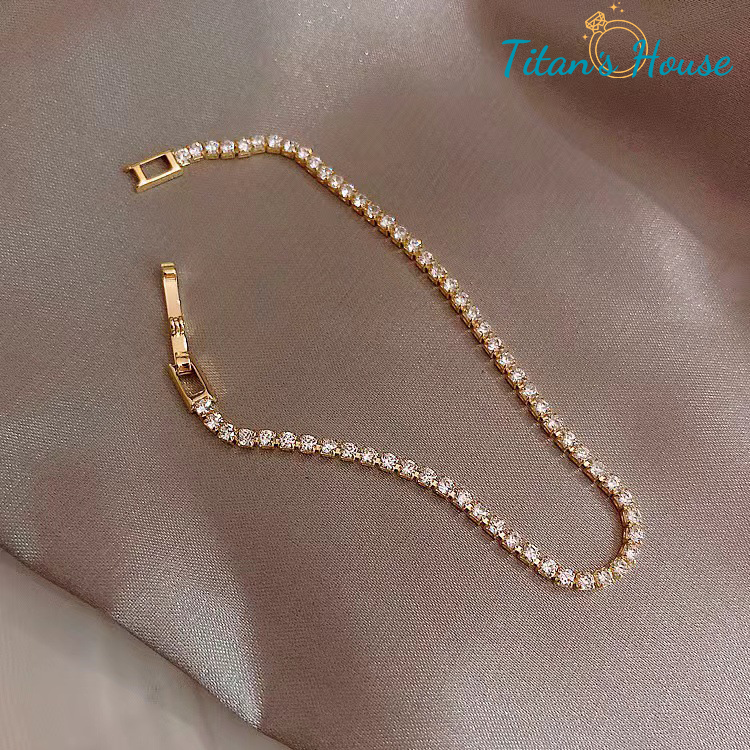 Lắc tay Titan đá Zircon tròn - Titan's House - LT013T