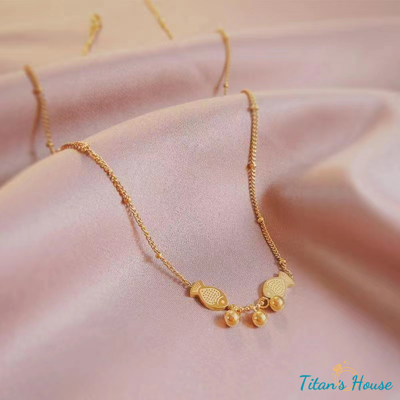 Lắc tay Song Ngư kết hợp charm thép Titan - Titan's House - LT021T