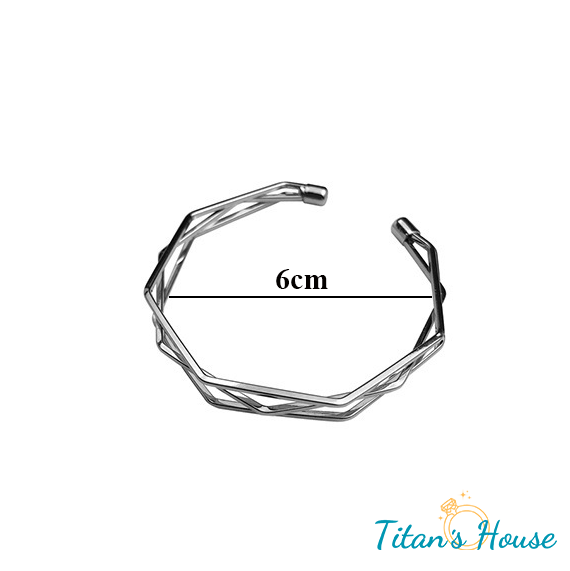 Vòng tay hình học năm lớp không đều - Titan's House - VT002T