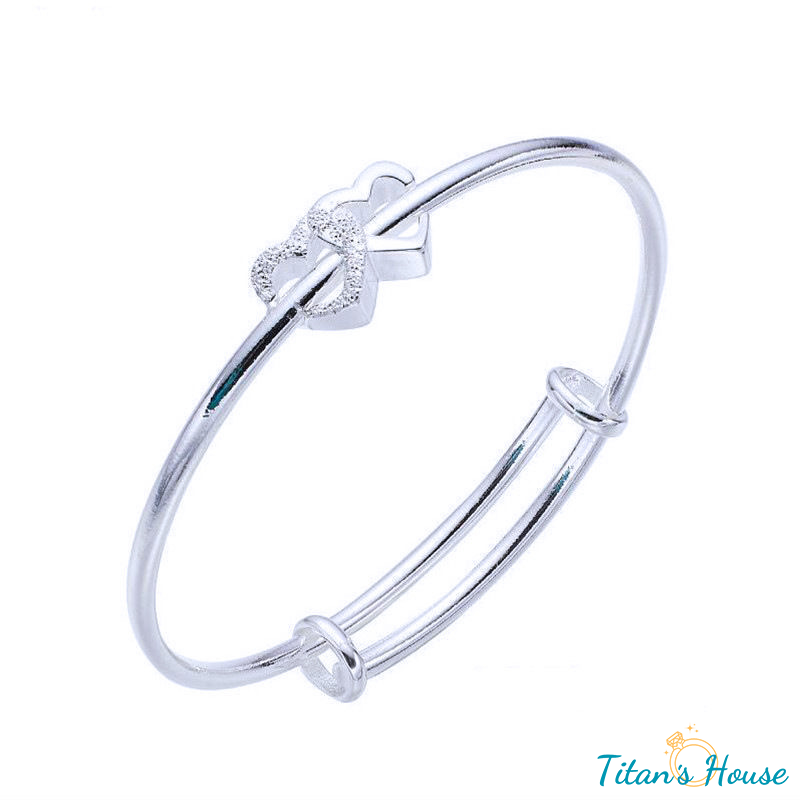 Vòng tay tình yêu trái tim đôi trái tim - Titan's House - VT003T