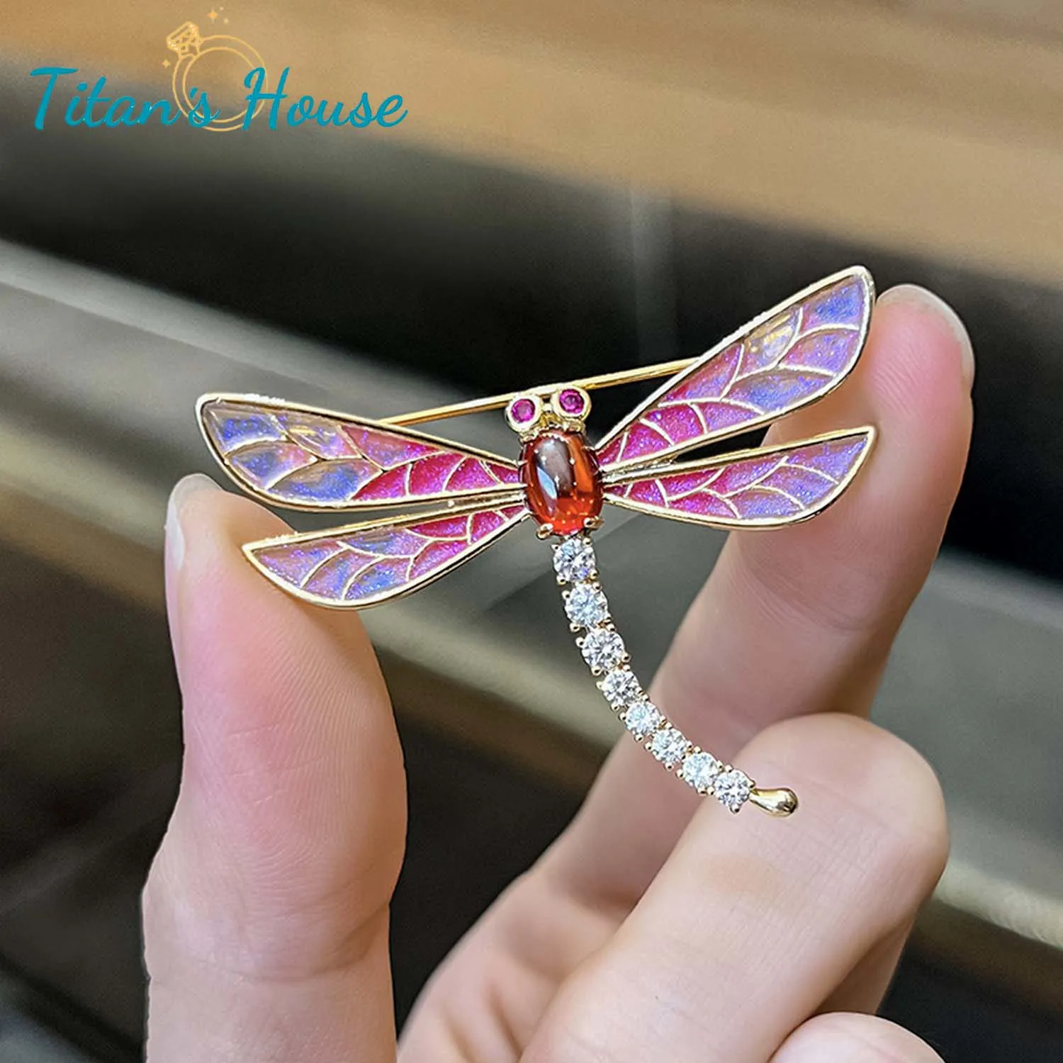 Trâm cài áo Titan biểu tượng chuồn chuồn - Titan's House - TC001T