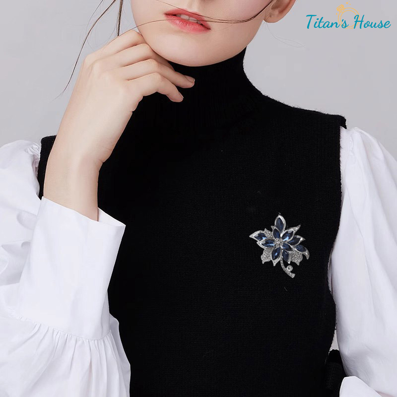  Trâm cài áo cao cấp Biểu tượng Hoa Dâm Bụt - Titan's House - TC027T