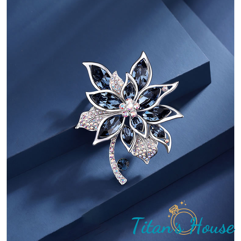  Trâm cài áo cao cấp Biểu tượng Hoa Dâm Bụt - Titan's House - TC027T